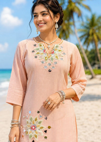 Rose Bloom Cotton Co-Ord Set
