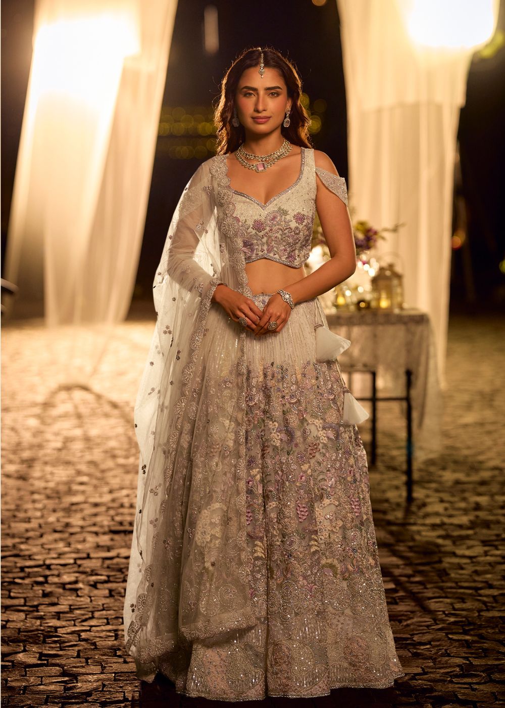 Olive Blush Bridal Lehenga