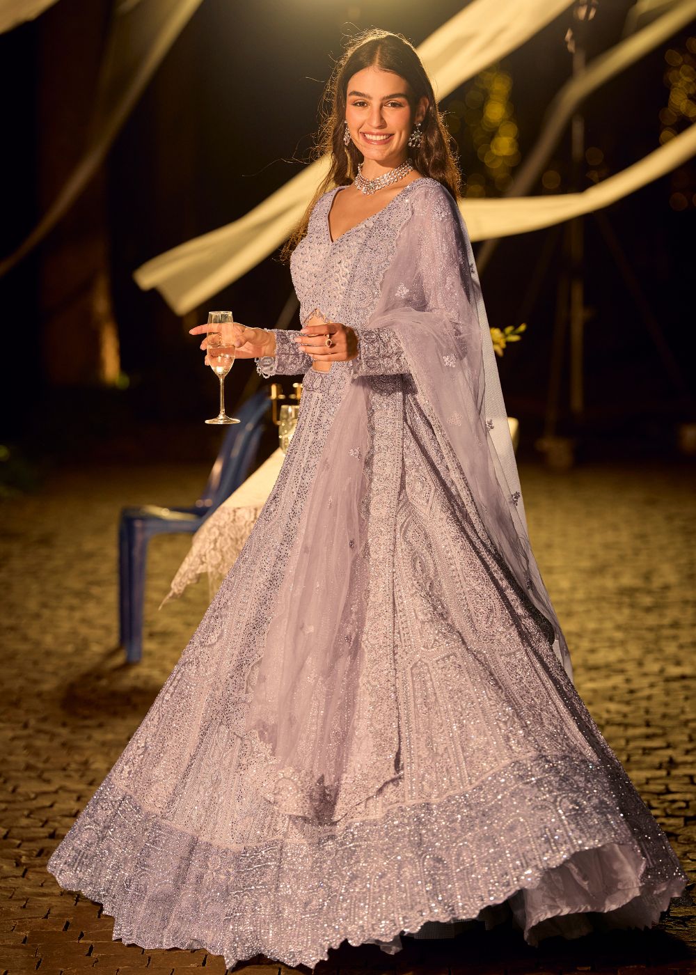 Lavender Luxe Lehenga Set