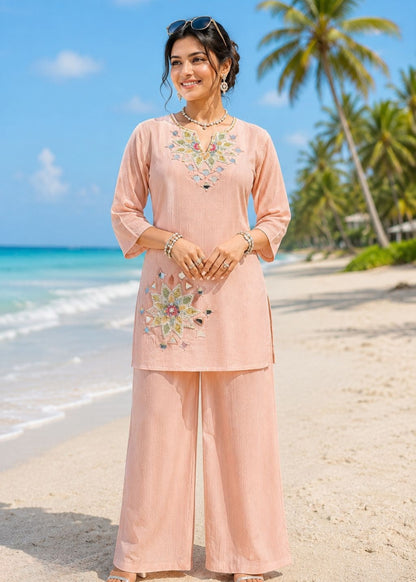 Rose Bloom Cotton Co-Ord Set