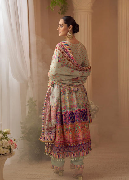 Blush Multicolor Crepe Silk Set