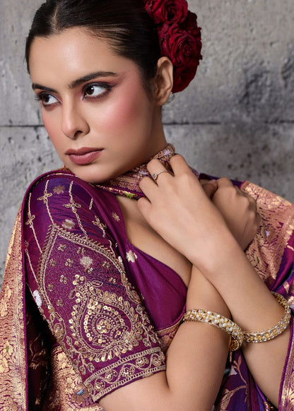 Wine Plum Signature Silk