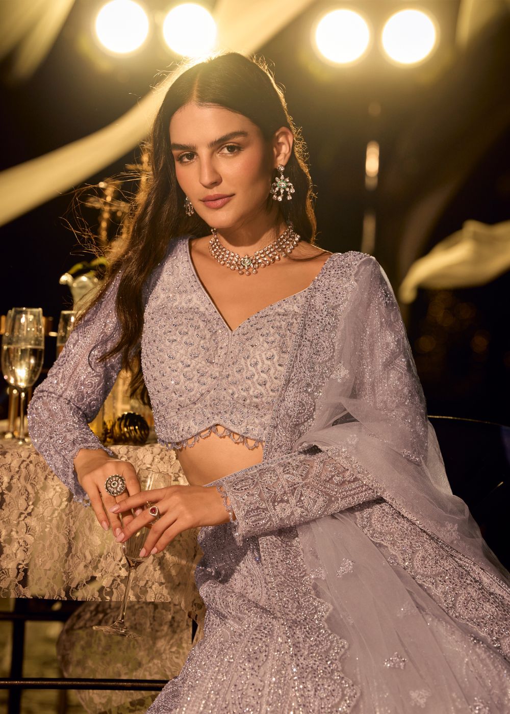 Lavender Luxe Lehenga Set