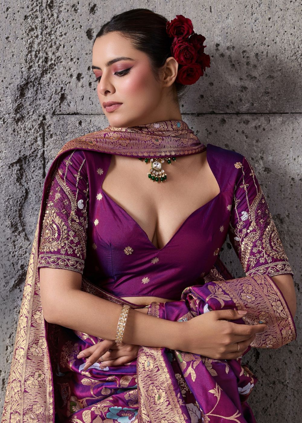 Wine Plum Signature Silk
